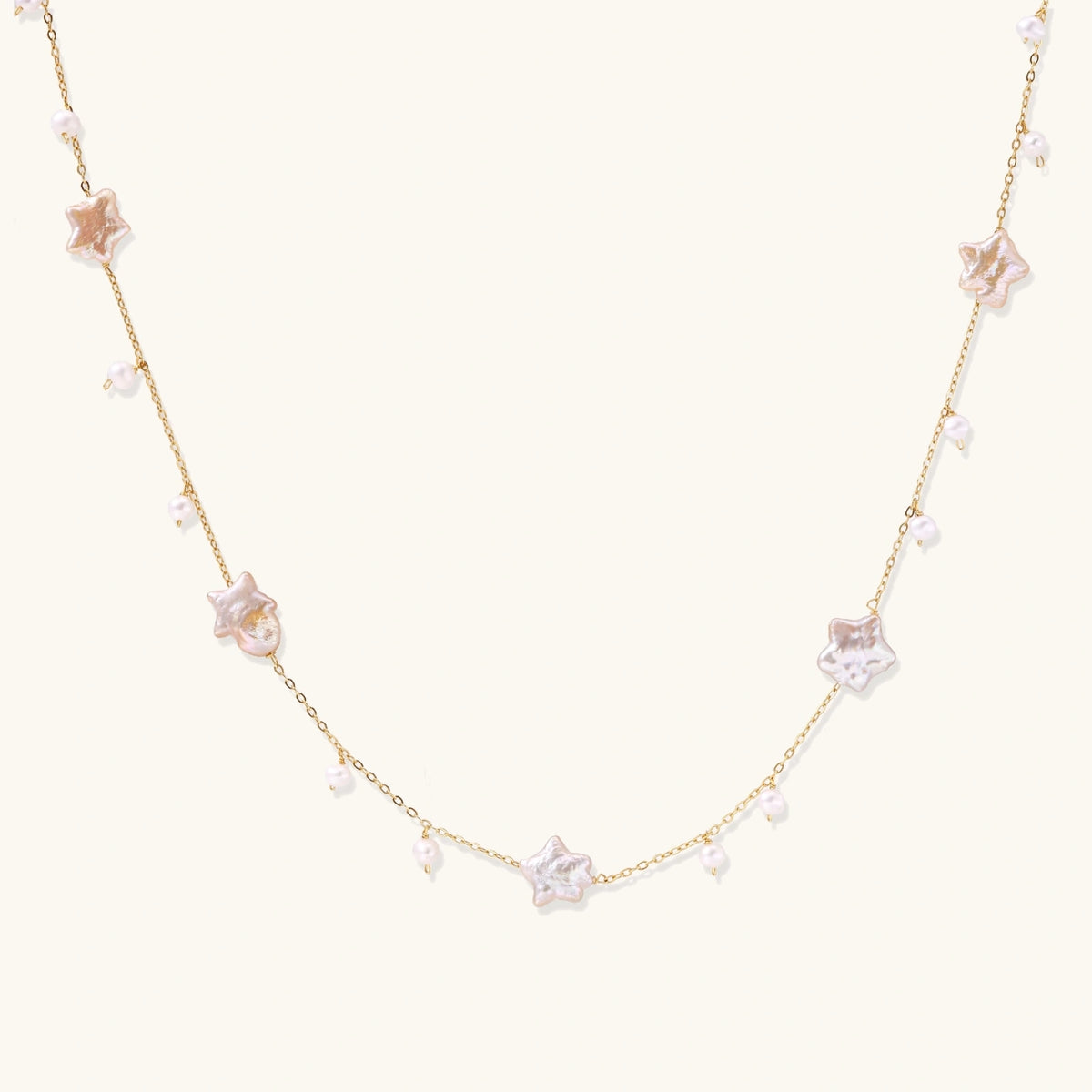 Collier Perles & Étoiles Célestes | FJORÉ