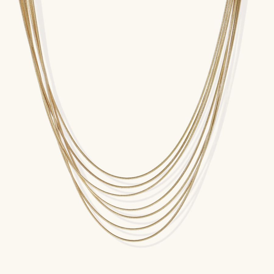 Collier Superposé Golden Hour | FJORÉ