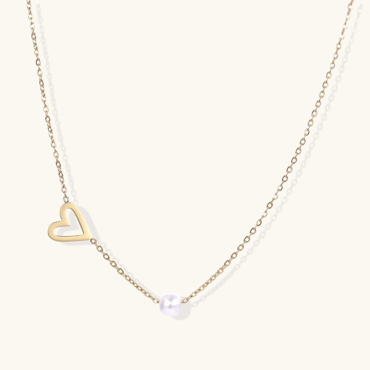 Collier Cœur & Perle | FJORÉ