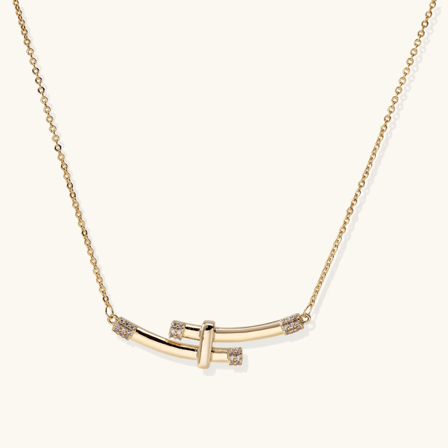 Collier Arc Cristal Bambou | FJORÉ