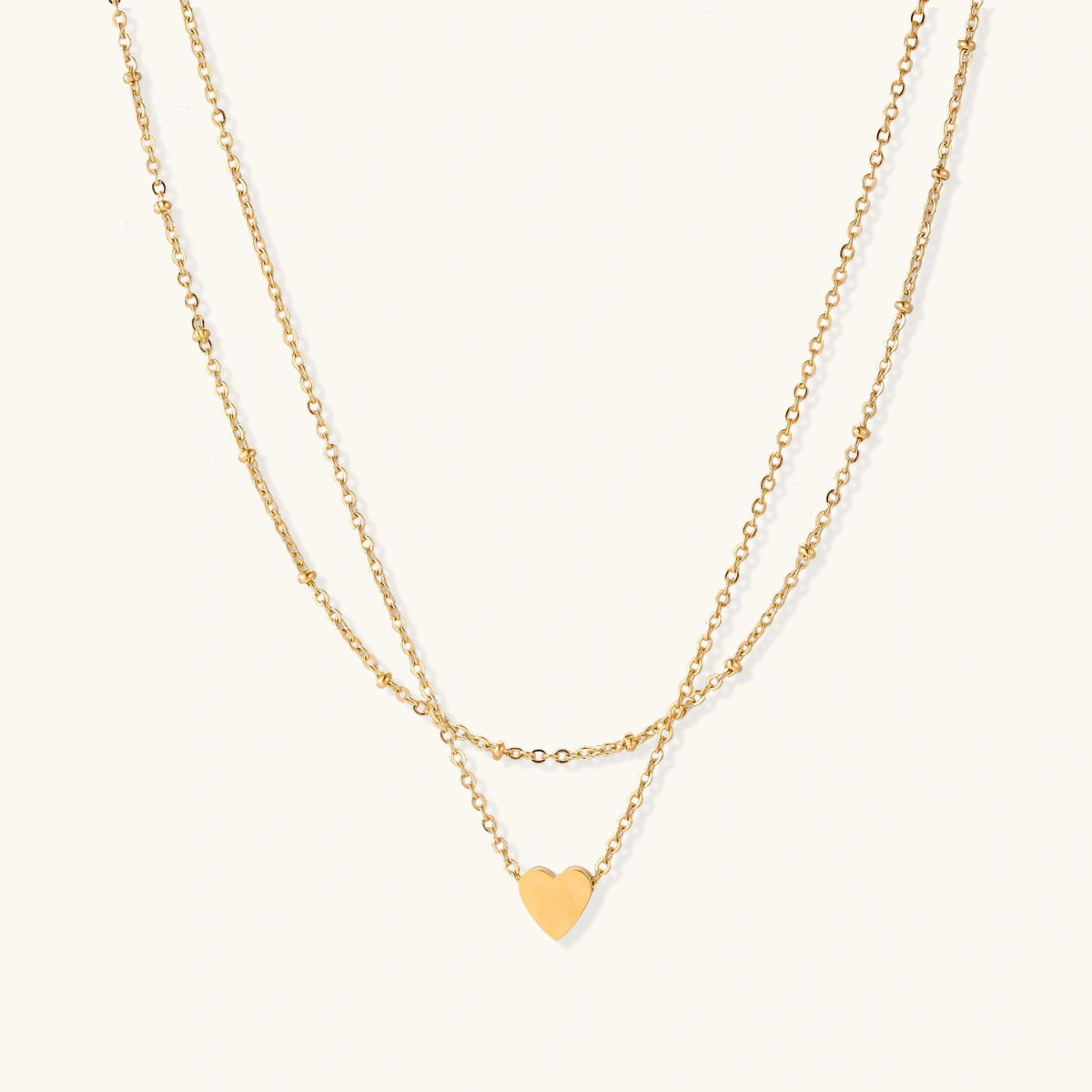 Collier Cœur Superposé | FJORÉ