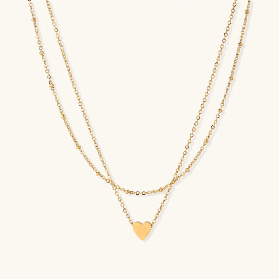 Collier Cœur Superposé | FJORÉ