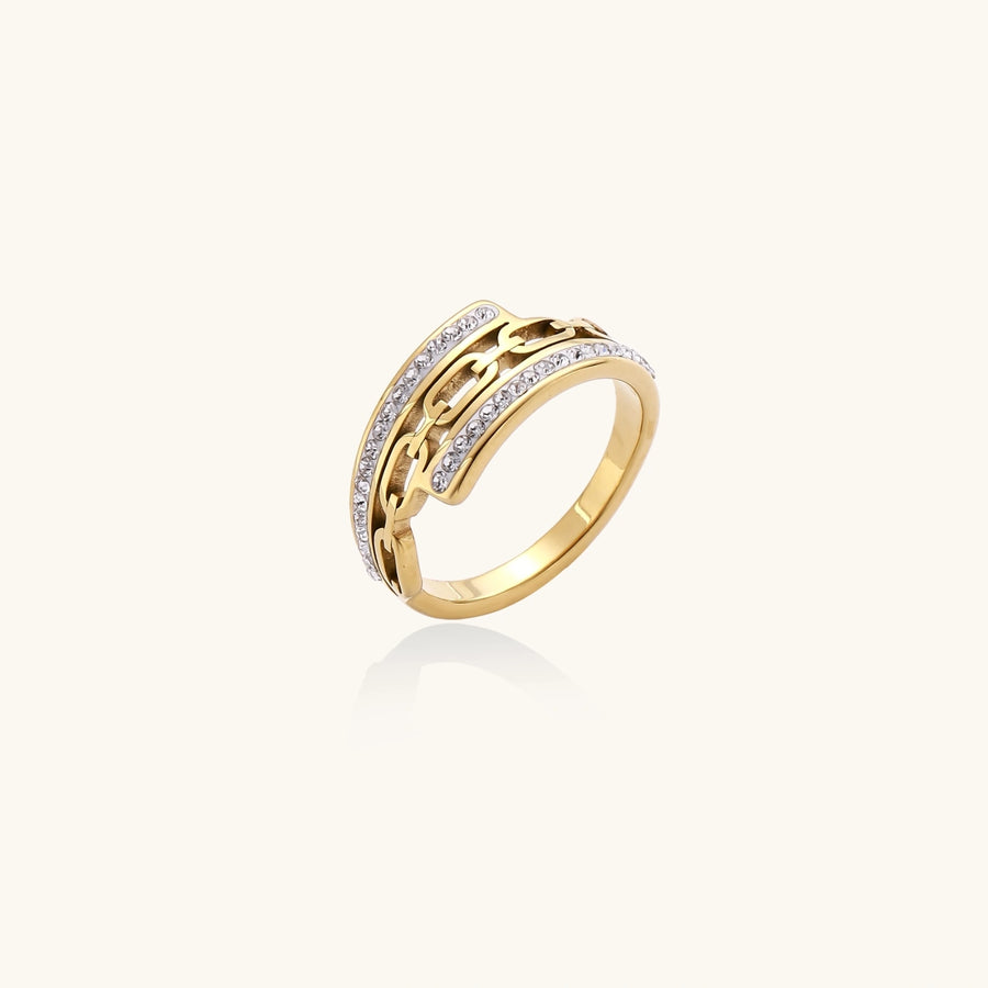 Bague Maille Cristal | FJORÉ